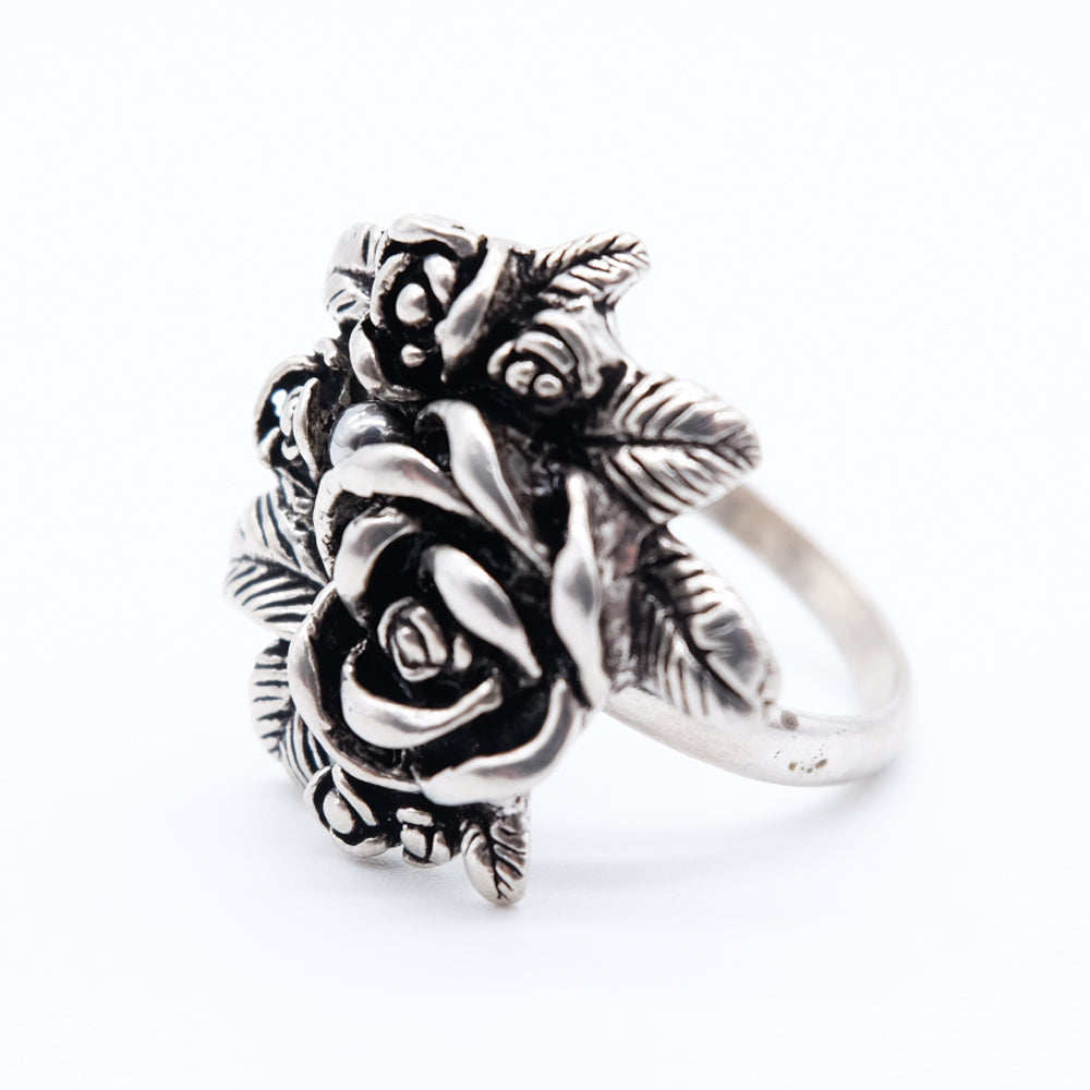 ANELLO ROSE IN ARGENTO