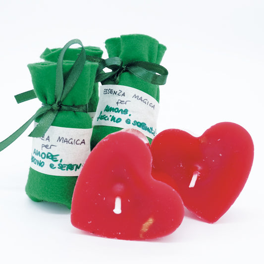 ESSENZA D’AMORE, FASCINO, SERENITÀ E CANDELA CUORE