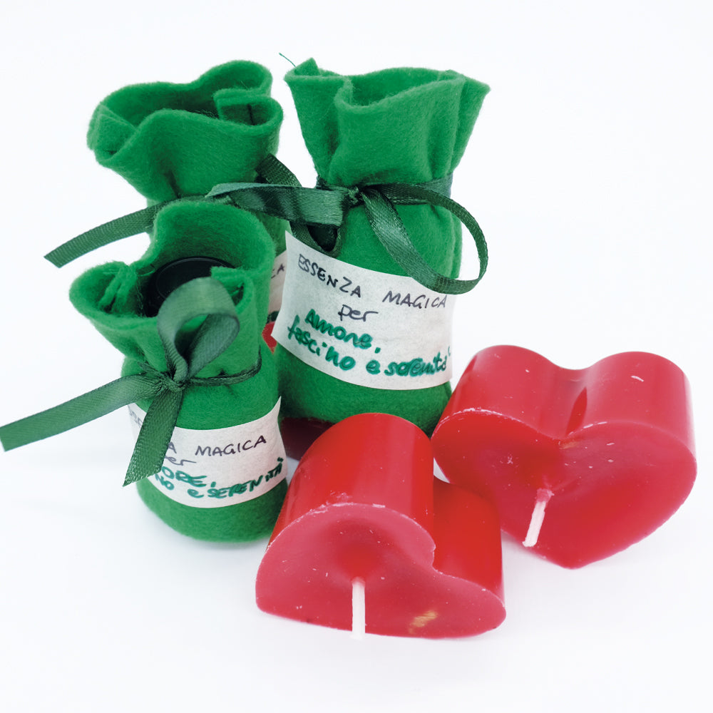 ESSENZA D’AMORE, FASCINO, SERENITÀ E CANDELA CUORE