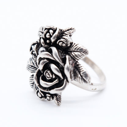 ANELLO ROSE IN ARGENTO